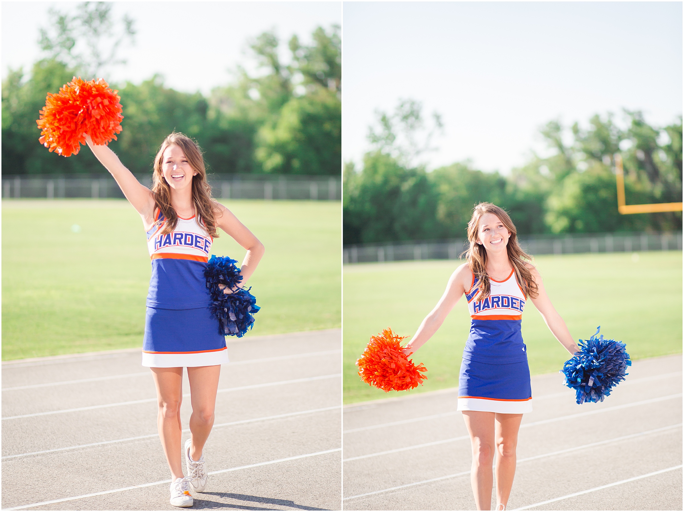 2019 Hardee High School Senior, Claire, wore her cheerleading uniform for her Wauchula FL photo shoot.