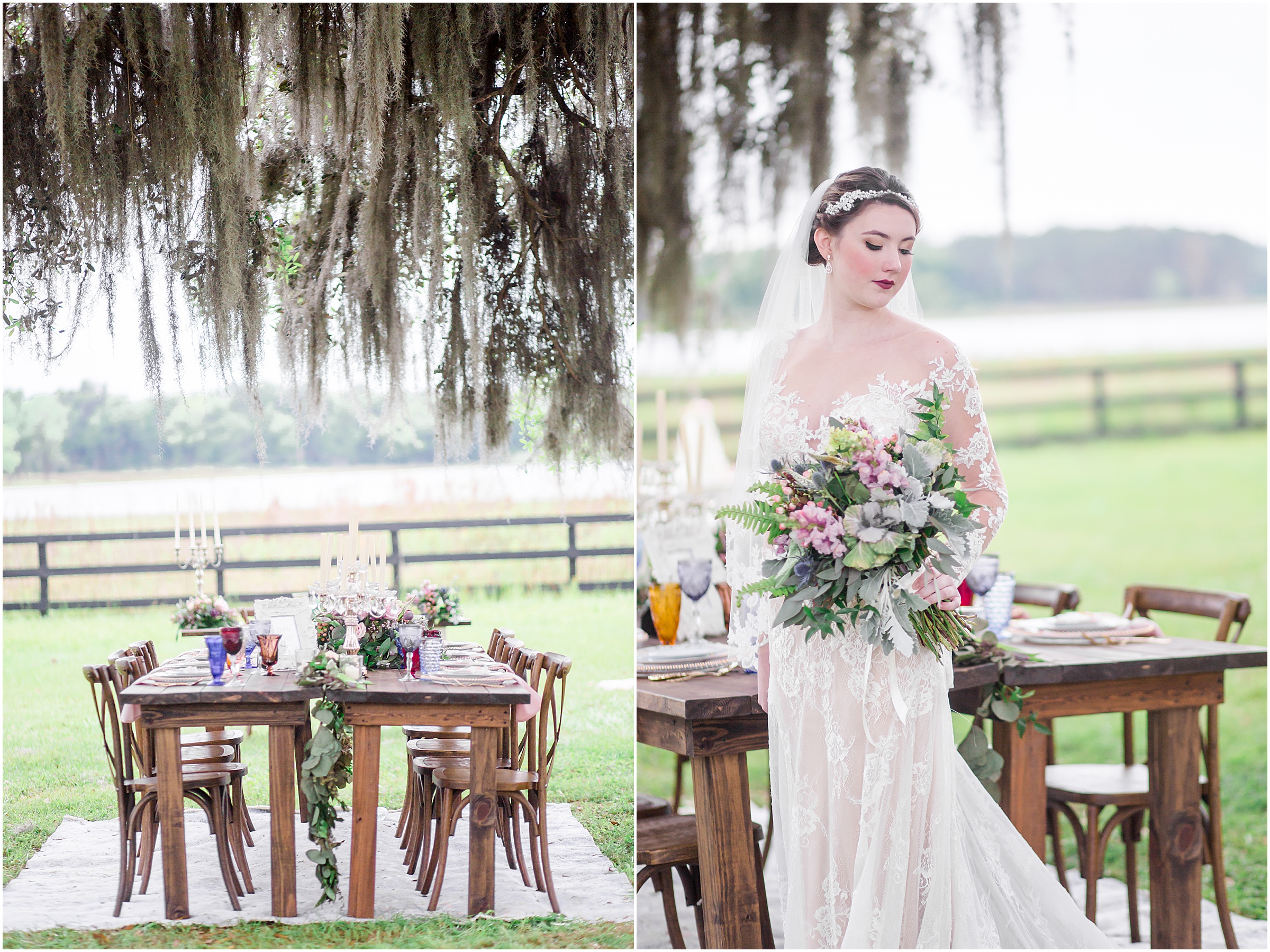 Styled Wedding Shoot at Covington Farms Wedding & Events in Dade City, FL.