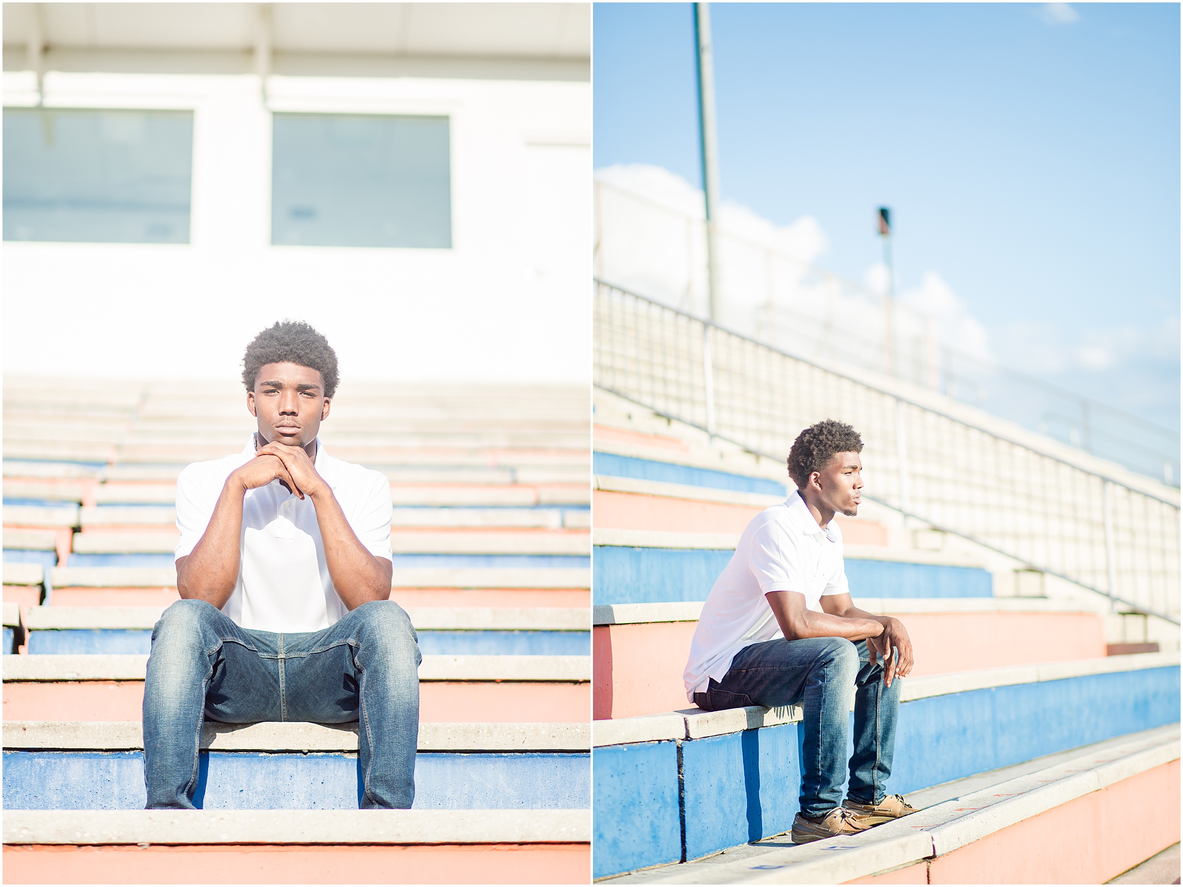 Hardee High School Football Player, Randy McLeod takes Senior photos in Wauchula, Florida.