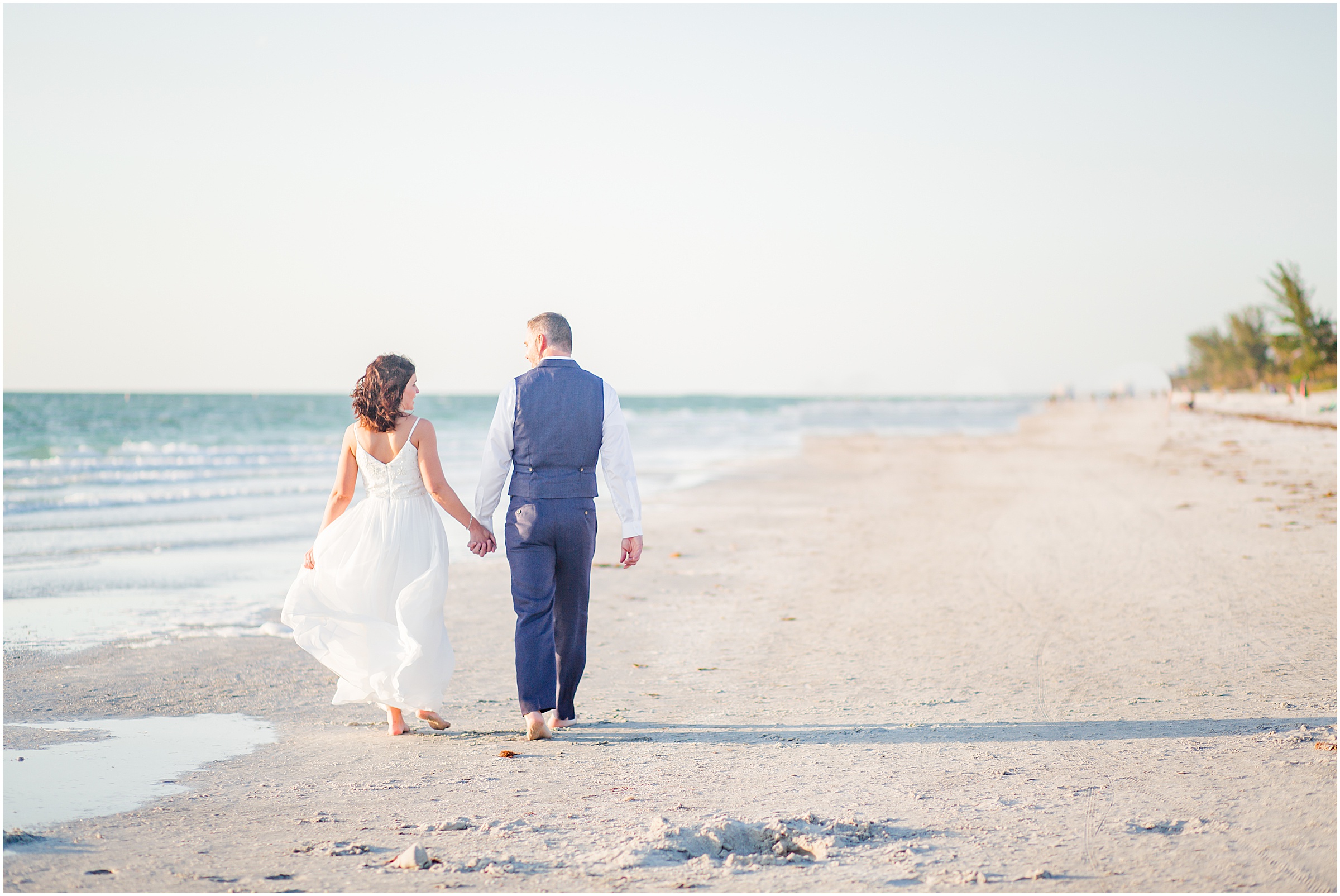 Paige & Chris Chance get married at their intimate beach elopement on Indian Rocks Beach Florida.