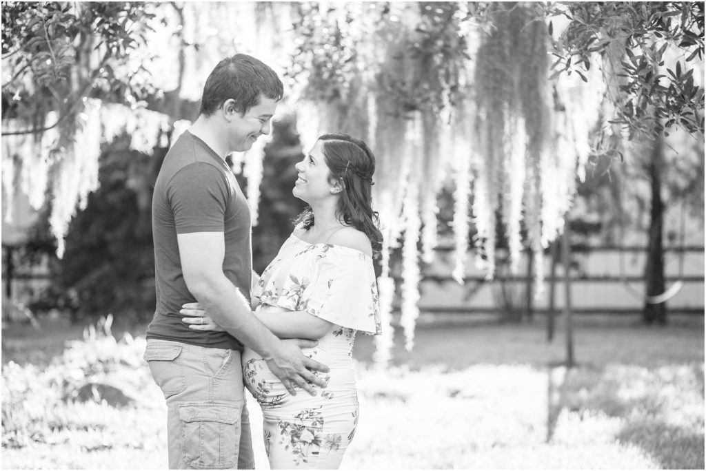 Couple maternity session while pregnant with twins.
