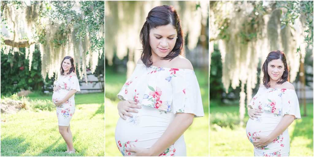 Couple maternity session while pregnant with twins.