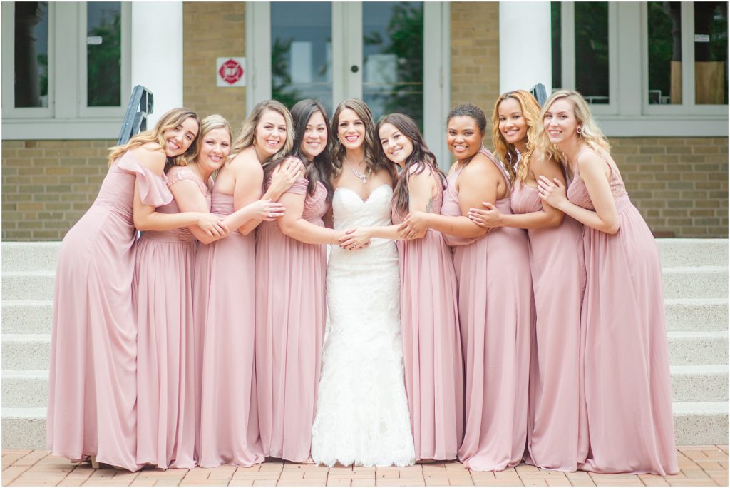 Blush Pink Bridesmaid Dresses from Azazie