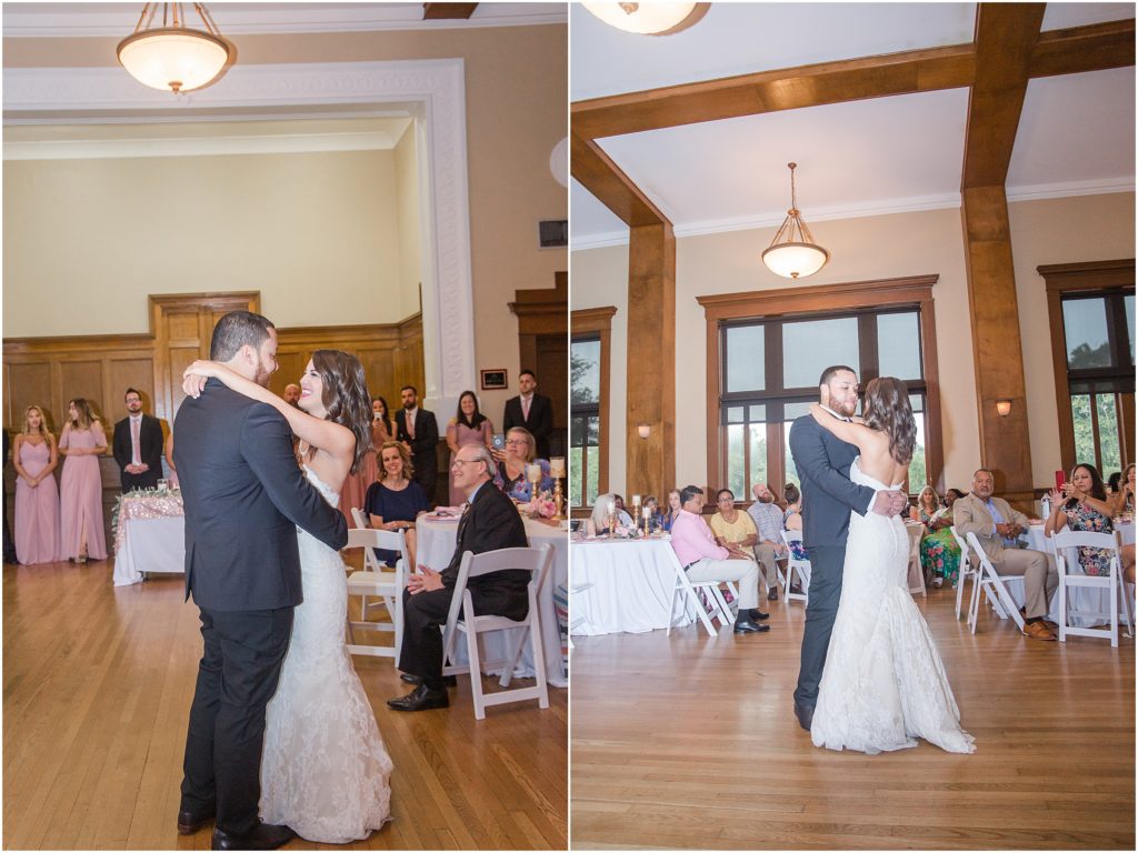Bride & Groom dance to their first dance.