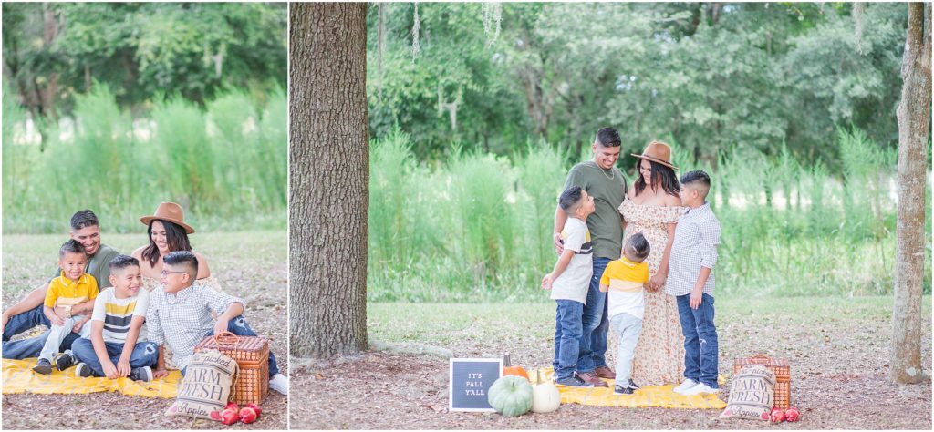 Stylish family attends Fall Mini Session with Megan Renee Photography in Wauchula, Florida.