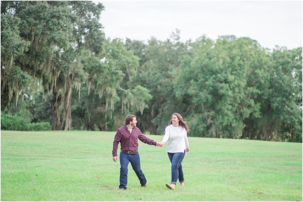 Engagement session in Hardee County, Florida.