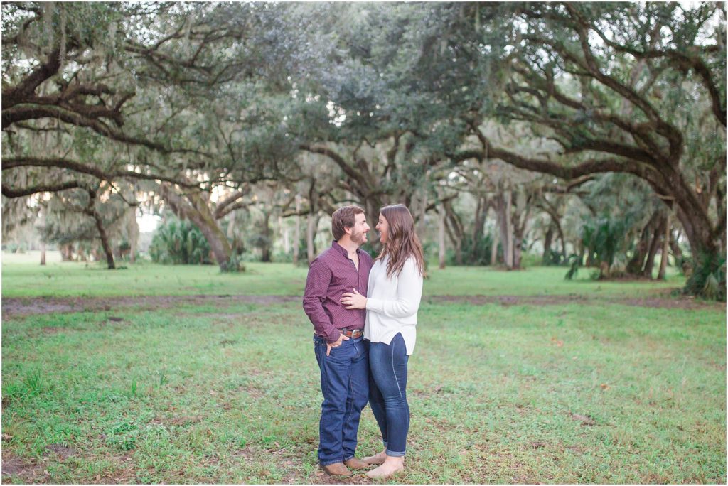 Engagement session on family property in Zolfo Springs, Florida.