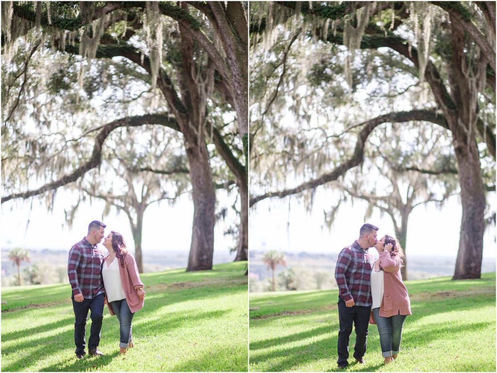 Engagement photography at Bok Tower Gardens.