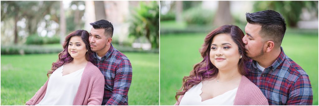 Engagement photography at Bok Tower Gardens.