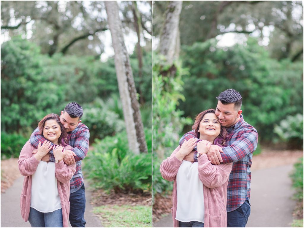 Engagement photography at Bok Tower Gardens.