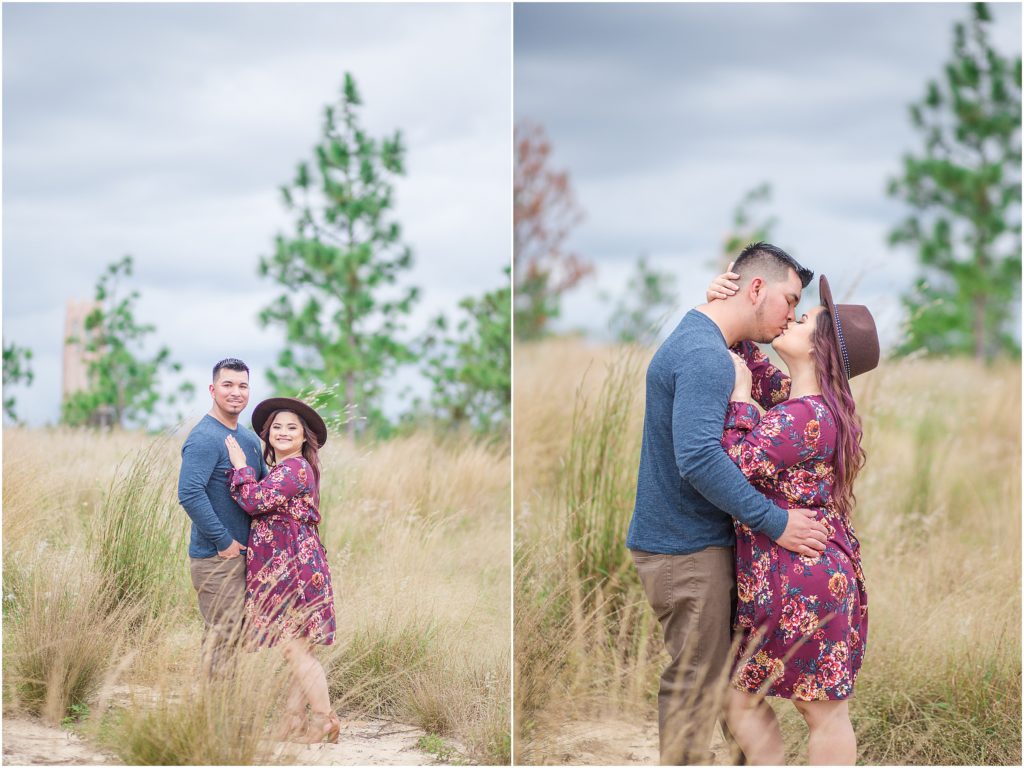 Fall time engagement session at Bok Tower Gardens in Lake Wales, Florida.