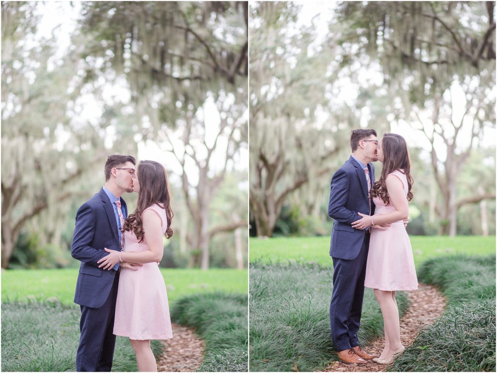 Engagement session at Bok Tower Gardens by Megan Renee Photography.