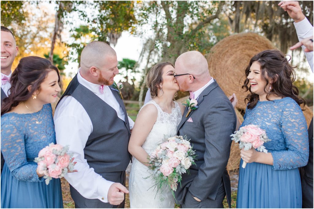 Dusty Blue January Wedding at the Allen Barn in Ft. Meade, Florida by Megan Renee Photography