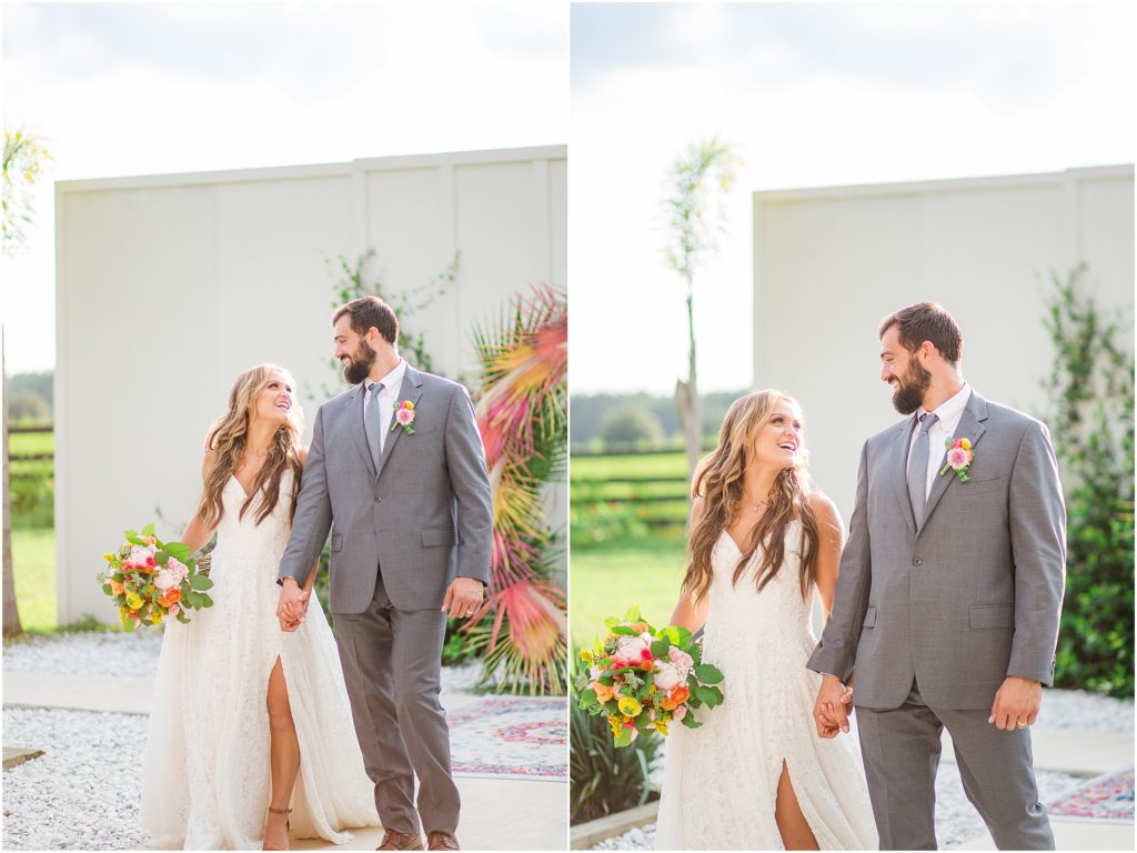 Tropical Bohemian Styled Wedding Shoot at the Edison Barn Venue in Dade City Florida by Megan Renee Photography.